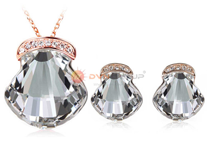 Rose Gold Plated | CZ Studded Pendant Sets